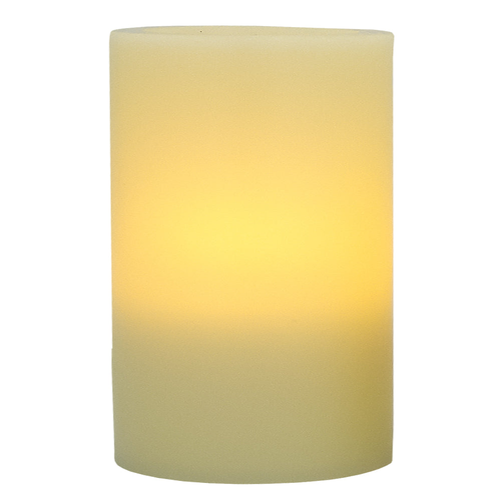 8" Ivory Flameless Pillar Candle