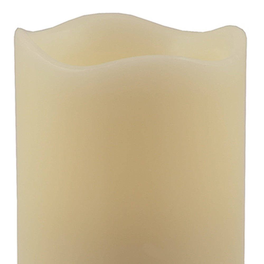 5" Ivory Flameless Pillar Candle