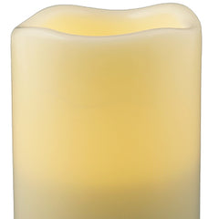 5" Ivory Flameless Indoor Outdoor Pillar Candle