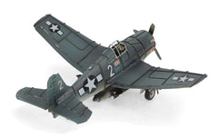 5" Green Metal Hand Painted Model Airplane