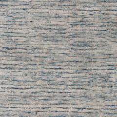 5' X 8' Blue Wool Hand Loomed Handmade Area Rug