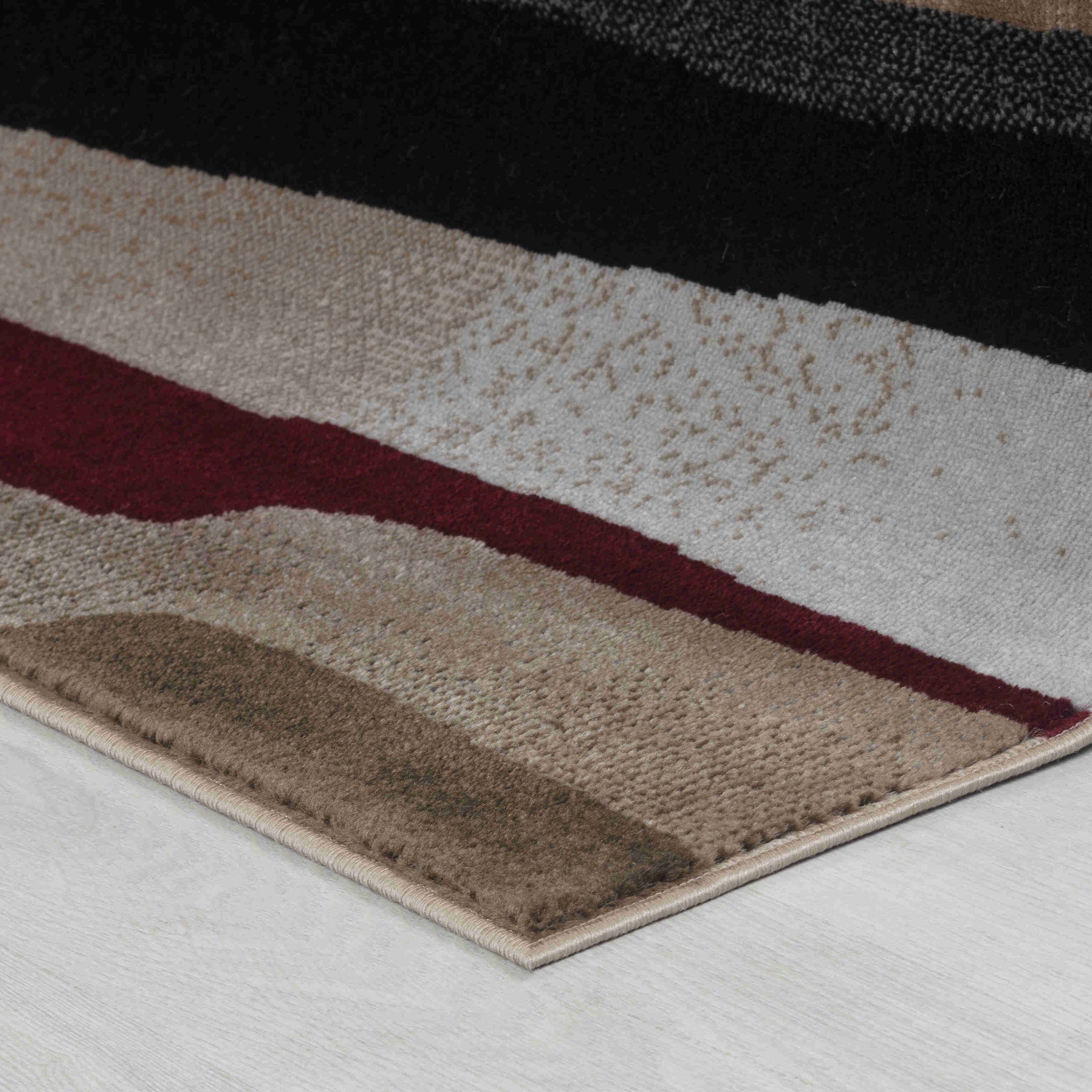 4' X 6' Brown Abstract Area Rug