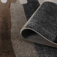 4' X 6' Brown Abstract Area Rug