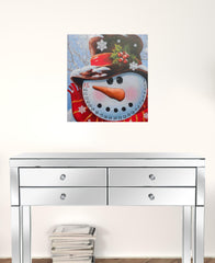 Count Down To Christmas - Snowman Canvas Wrapped Canvas Print Wall Art