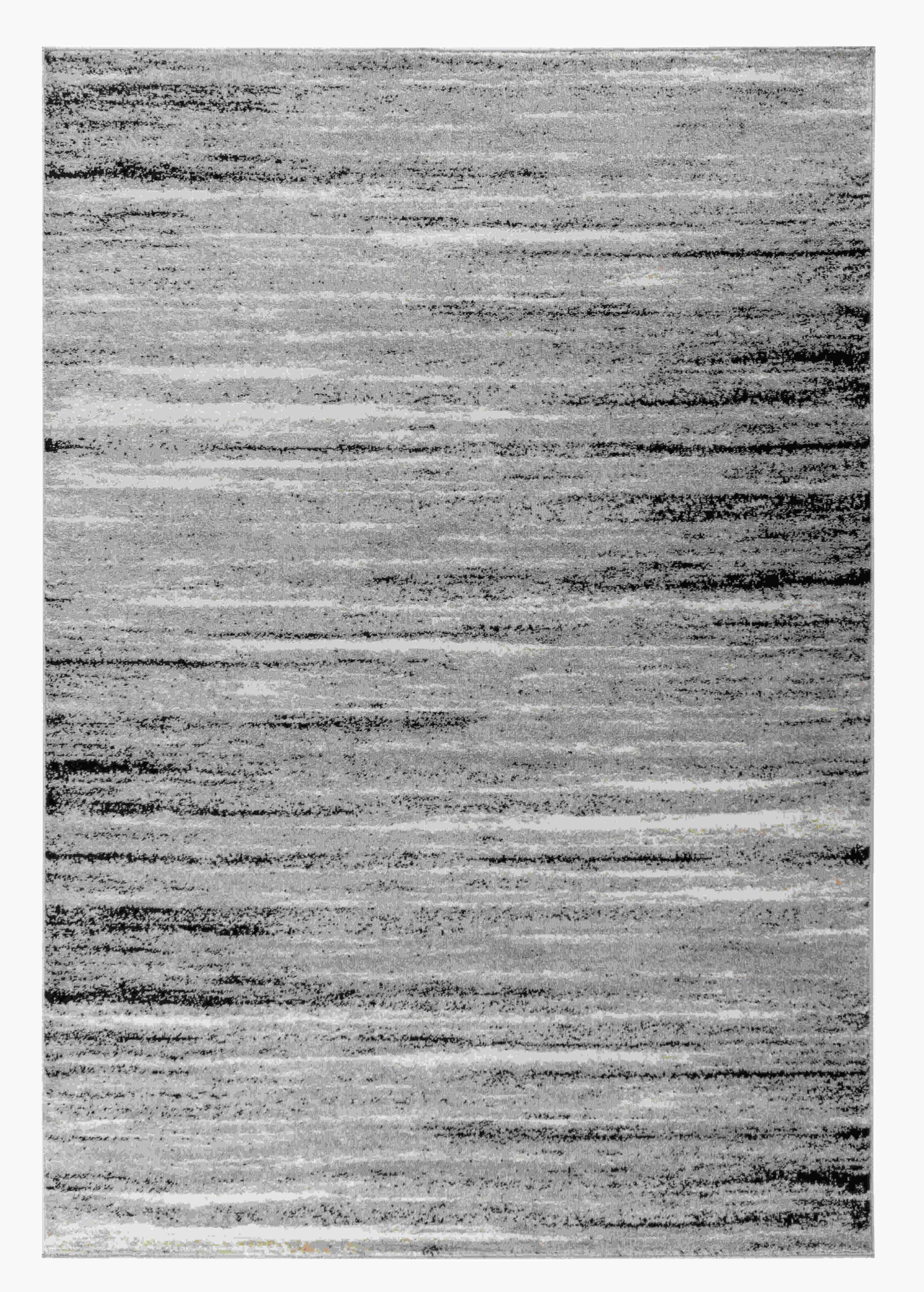 4' X 6' Grey Abstract Area Rug