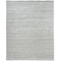 4' x 6' Ivory Geometric Hand Woven Area Rug