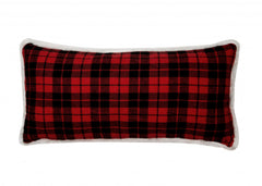 10"x20" Red and Black Christmas Have Yourself A Merry Little Christmas Polyester Zippered Pillow