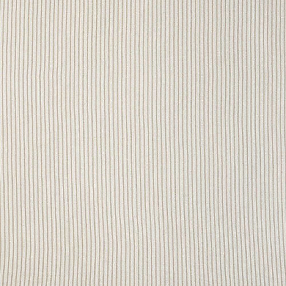 Brown and White Woven Cotton Striped Throw Blanket