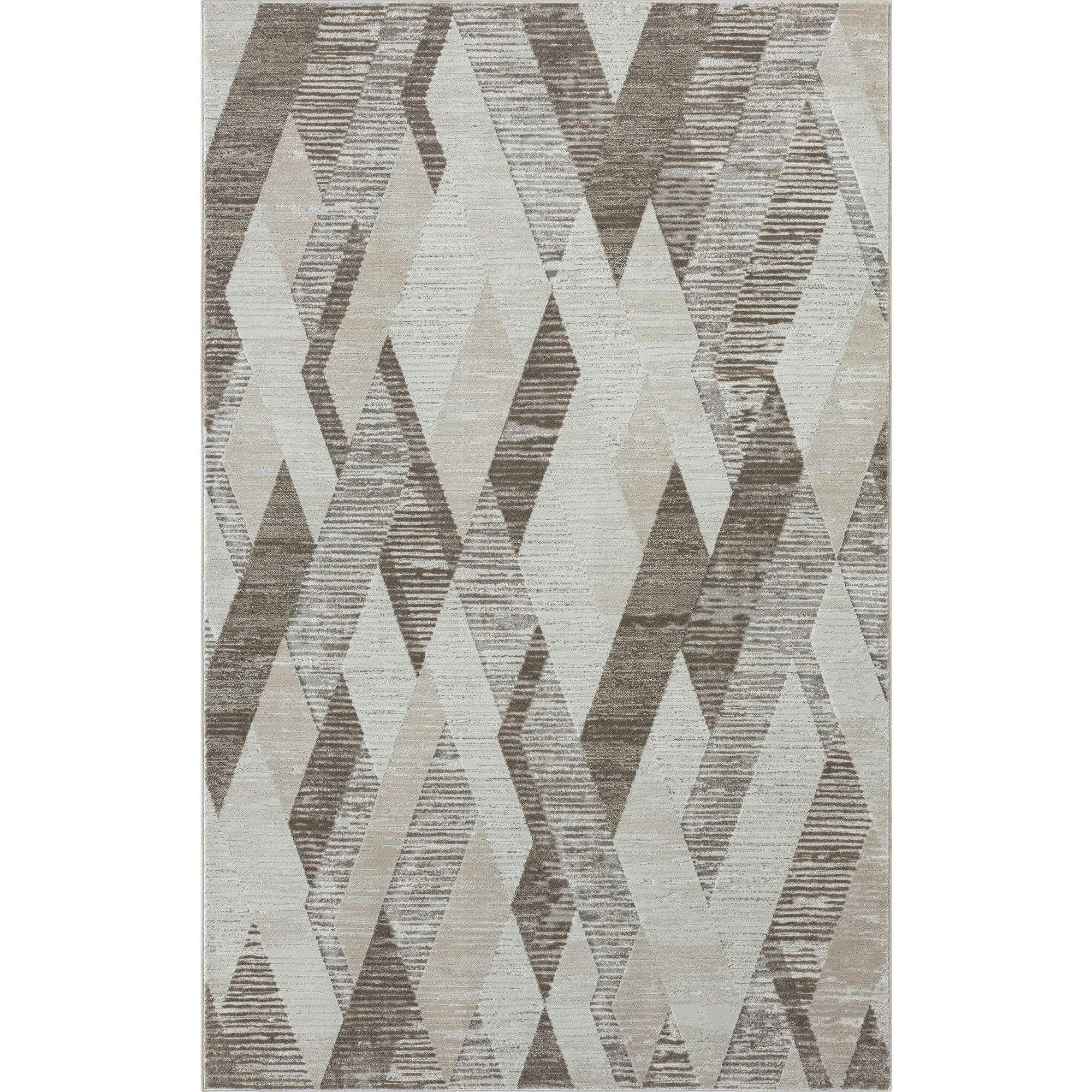 9' x 12' Gray Geometric Area Rug