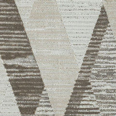 9' x 12' Gray Geometric Area Rug