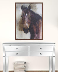 Brown Fabric Horse Wall Decor