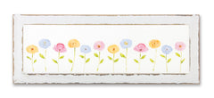 White Solid Wood Flower Wall Decor