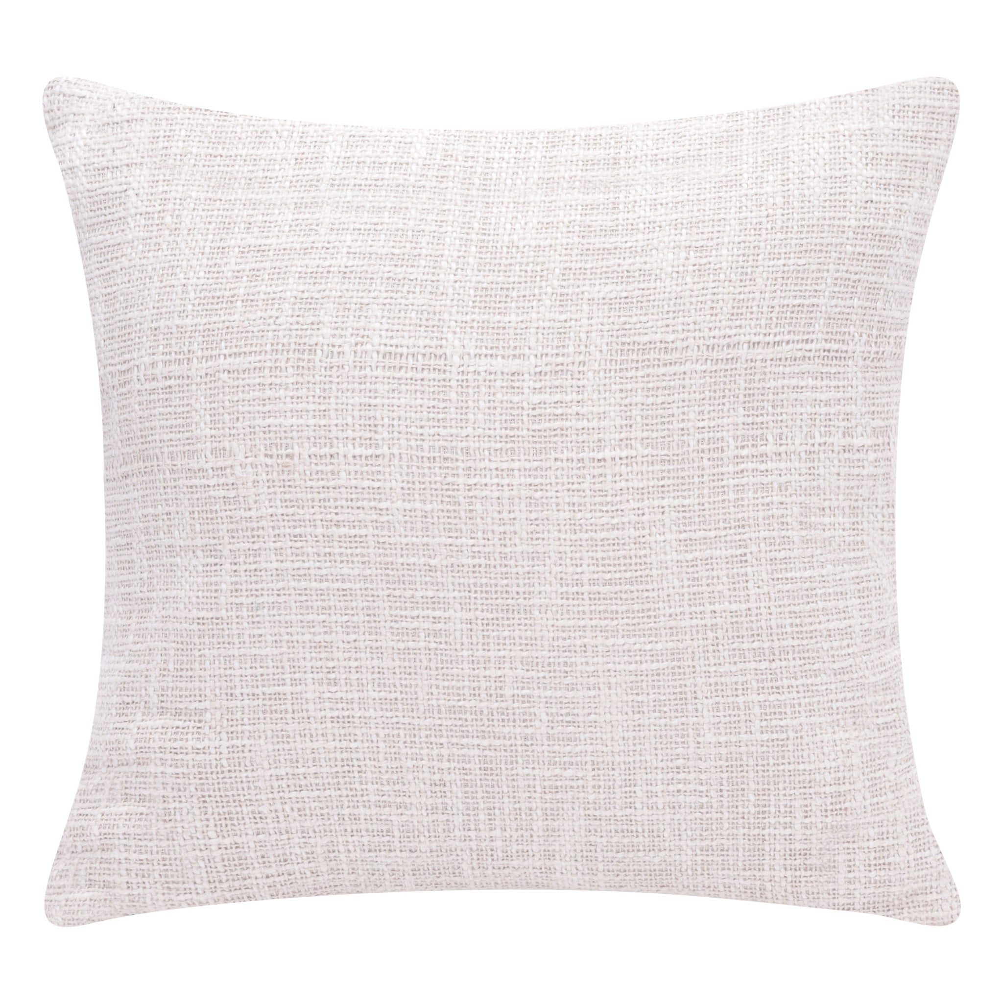 20" X 20" Ocean Blue And Ivory 100% Cotton Geometric Zippered Pillow
