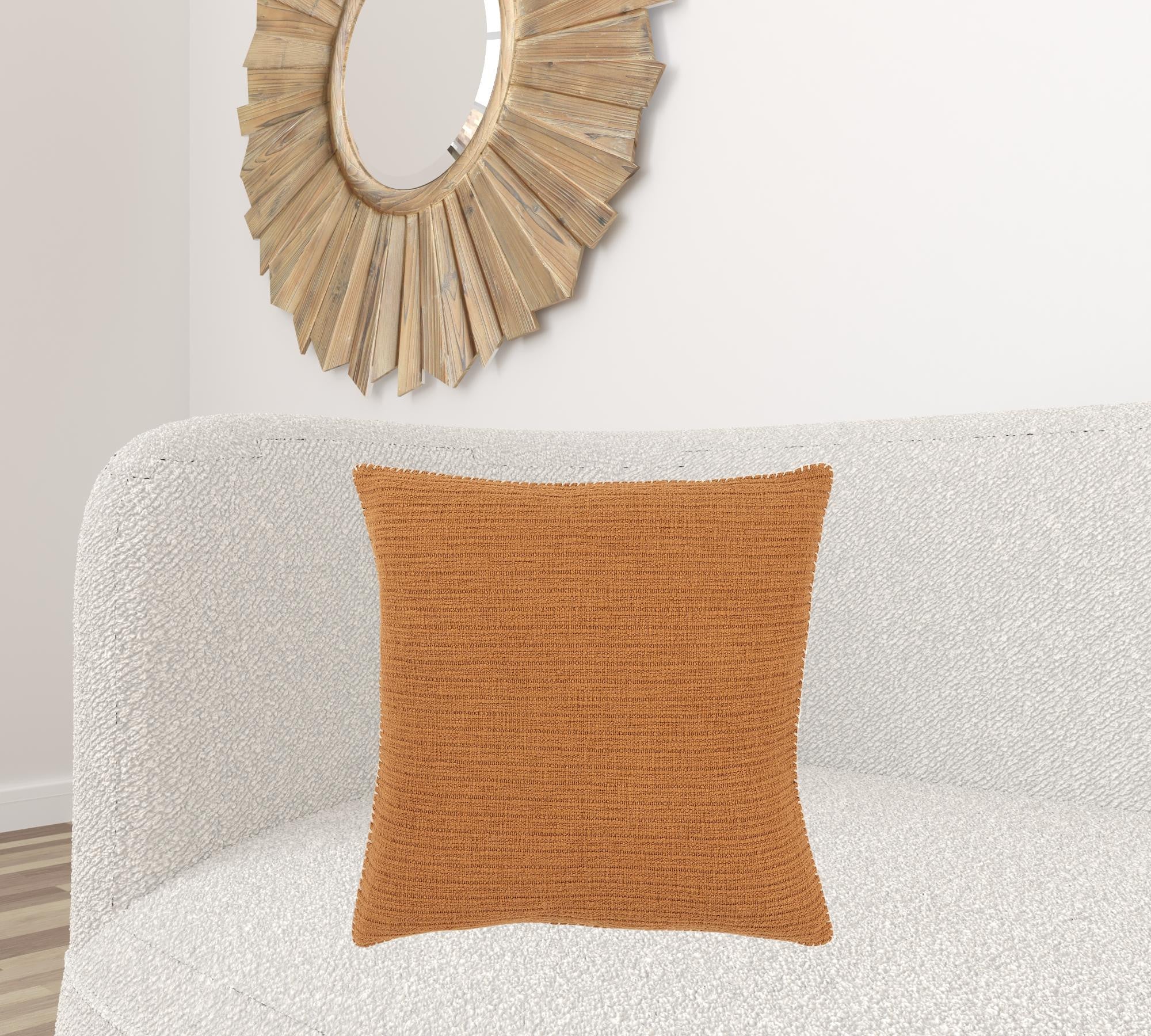 22" Pumpkin Cotton Pillow