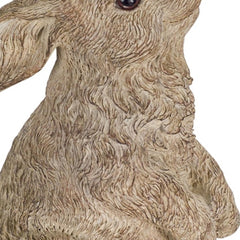 Set Of Three 7" Stone Polyresin Rabbit Figurine