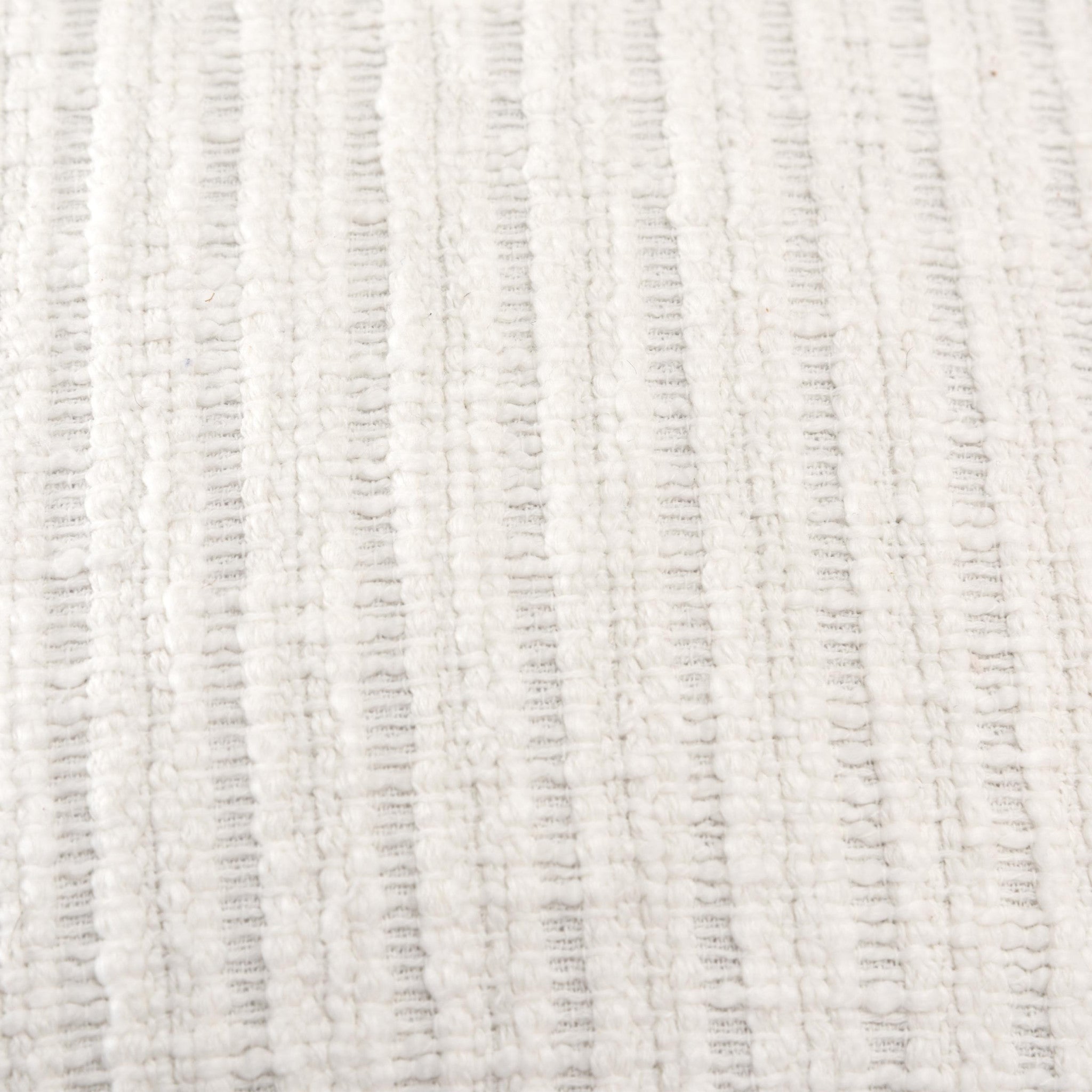 22" White Cotton Pillow