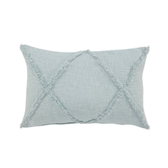 16" X 24" Palladian Blue 100% Cotton Zippered Pillow