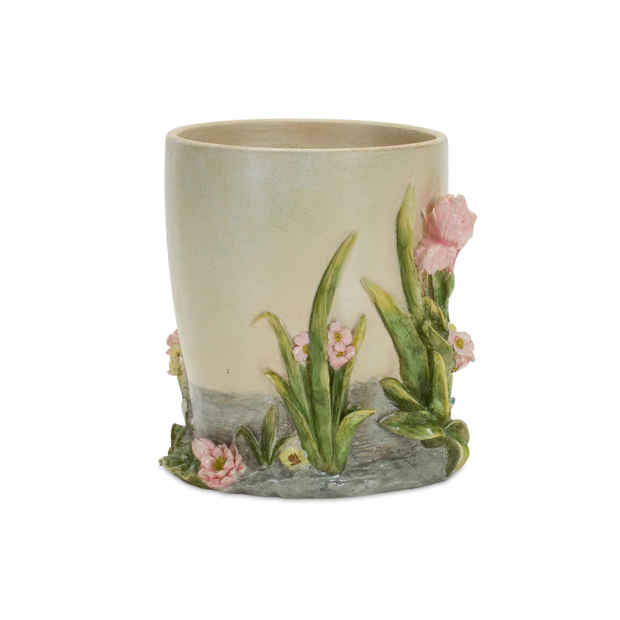 Green Resin 6.64935 ounce Animals Round Pot Planter
