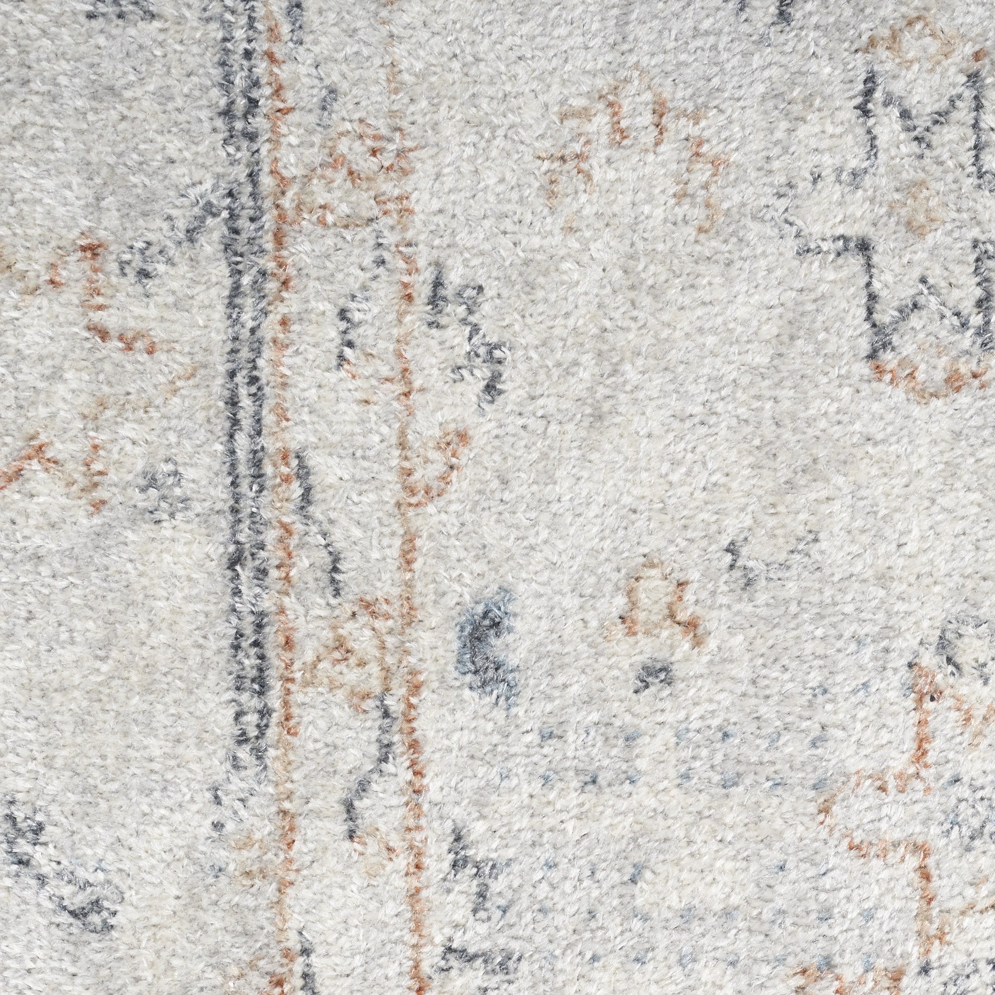 8' X 10' Light Blue Oriental Power Loom Distressed Washable Area Rug