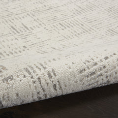6' x 9' Gray Abstract Power Loom Area Rug