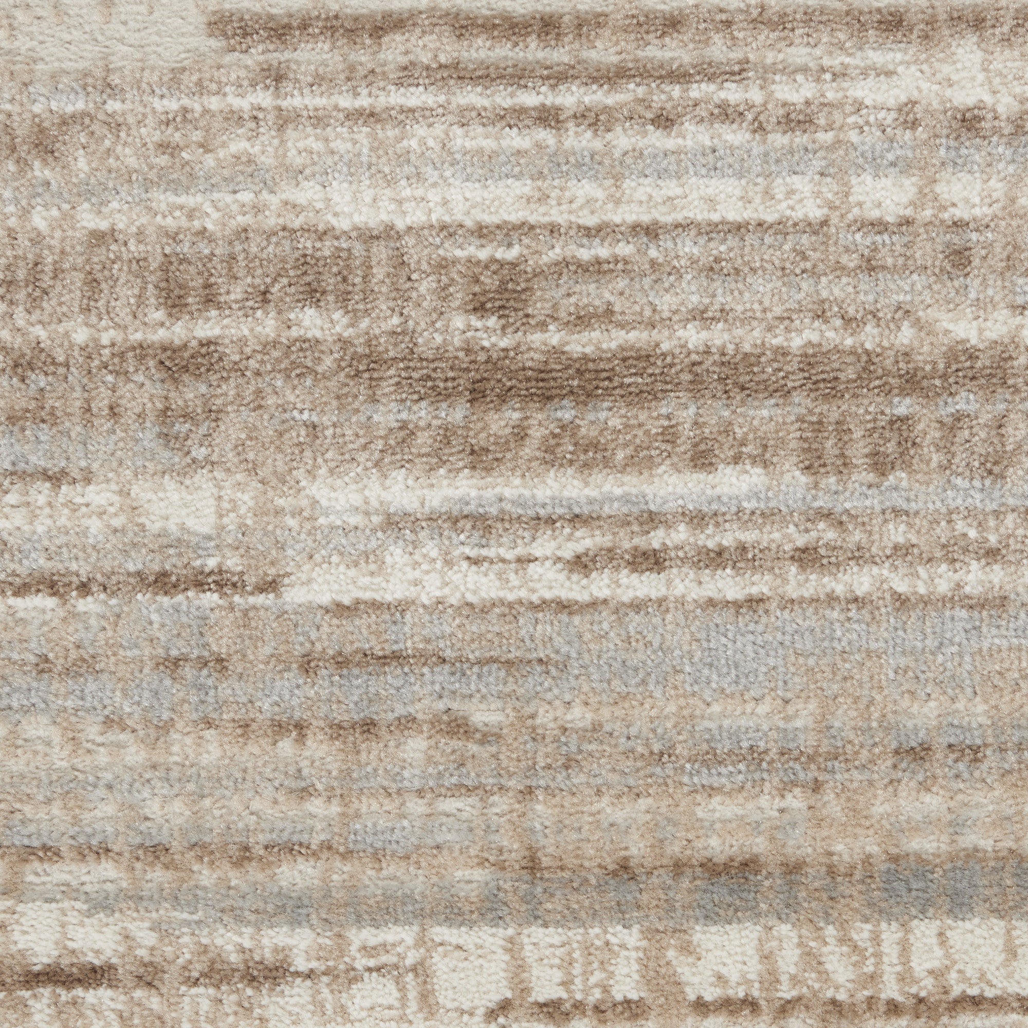 10' x 14' Brown Abstract Power Loom Area Rug