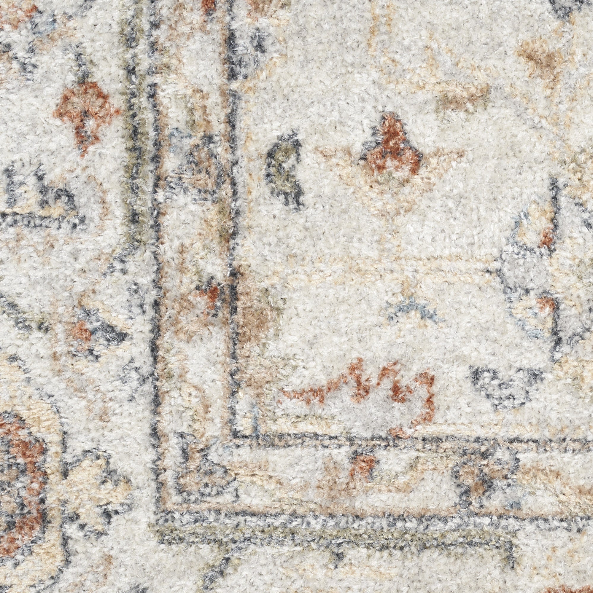 9' X 12' Gray Oriental Power Loom Distressed Area Rug