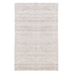 5' x 8' Natural and Ivory Chevron Hand Woven Area Rug