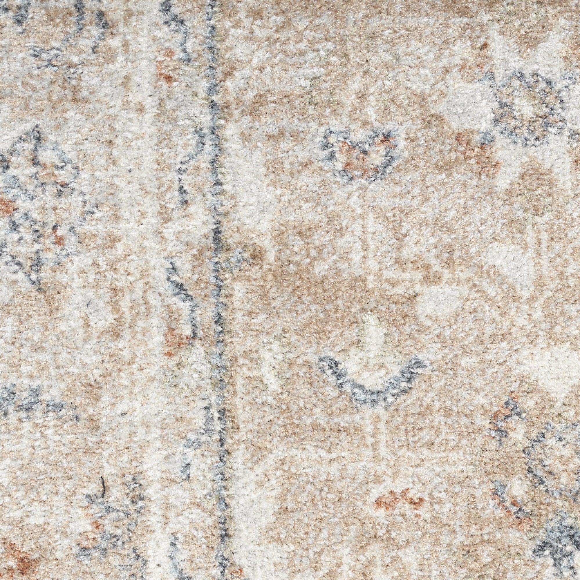 8' Sage Oriental Power Loom Distressed Washable Runner Rug