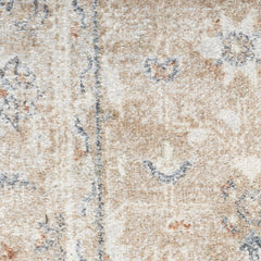 8' Sage Oriental Power Loom Distressed Washable Runner Rug