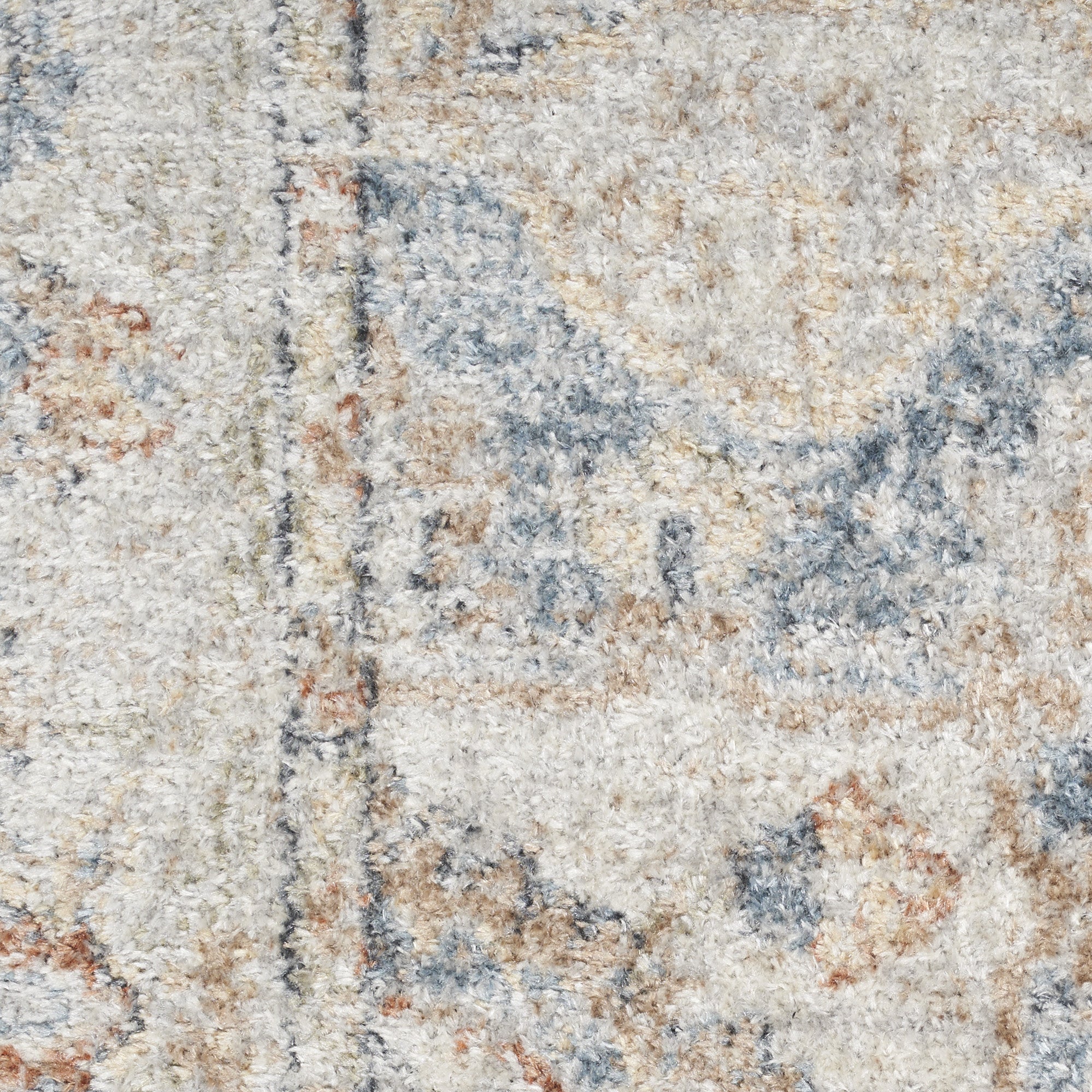9' x 12' Gray Oriental Power Loom Area Rug