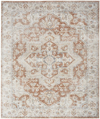 9' X 12' Gold Oriental Power Loom Area Rug