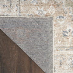8' X 10' Sage Oriental Power Loom Distressed Washable Area Rug