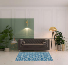 4' x 6' Gray Moroccan Power Loom Area Rug