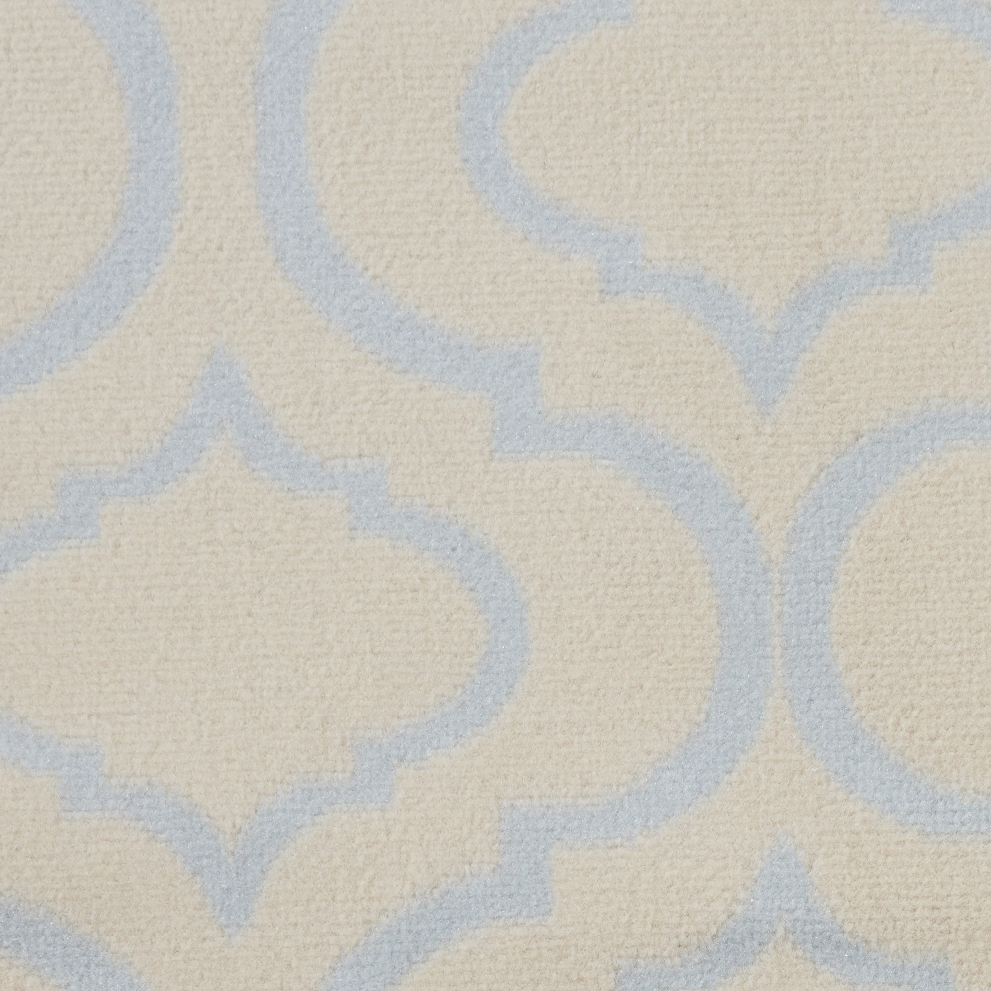5' Gray Round Moroccan Power Loom Area Rug