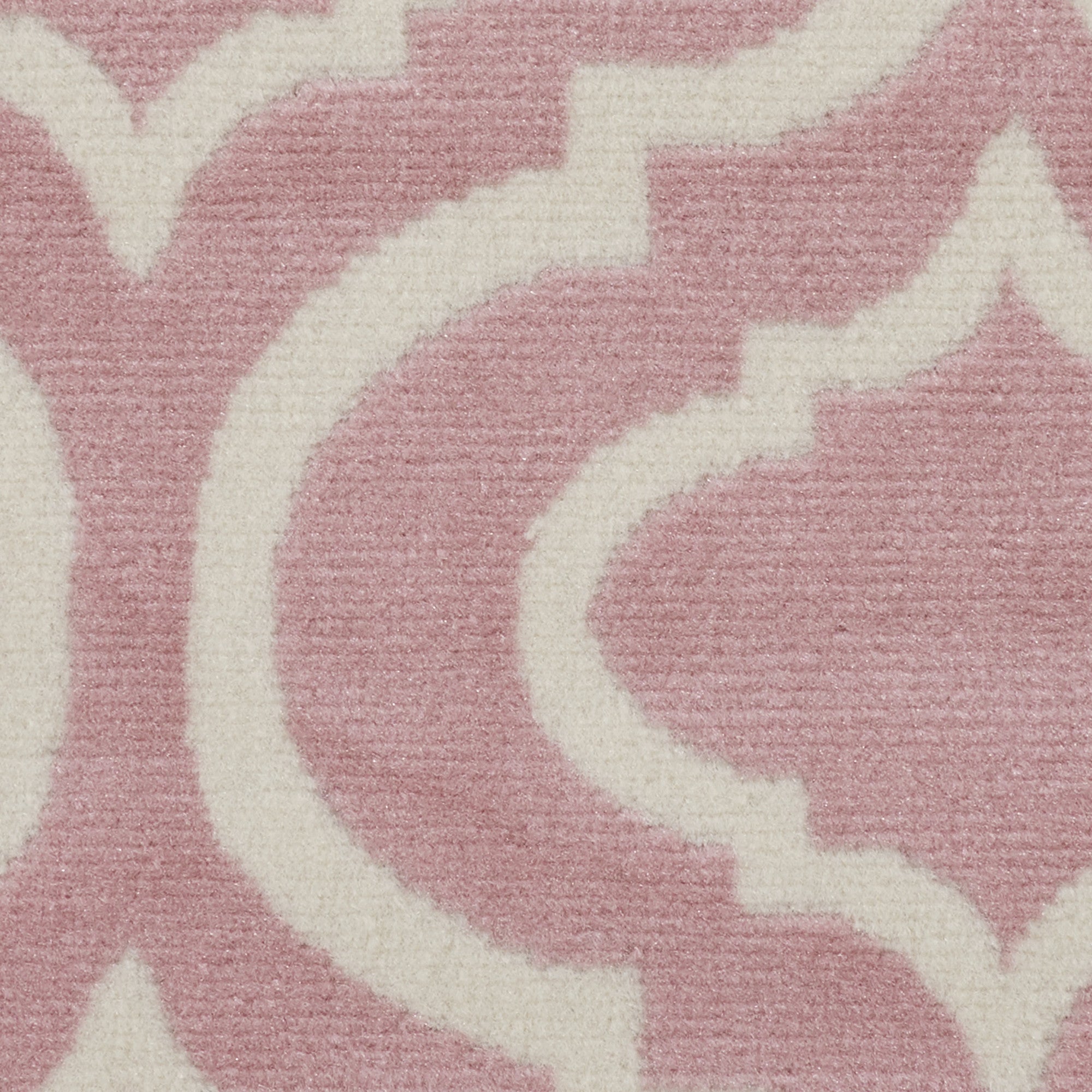 5' Gray Round Moroccan Power Loom Area Rug