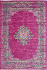10' x 14' Blue Moroccan Power Loom Distressed Area Rug