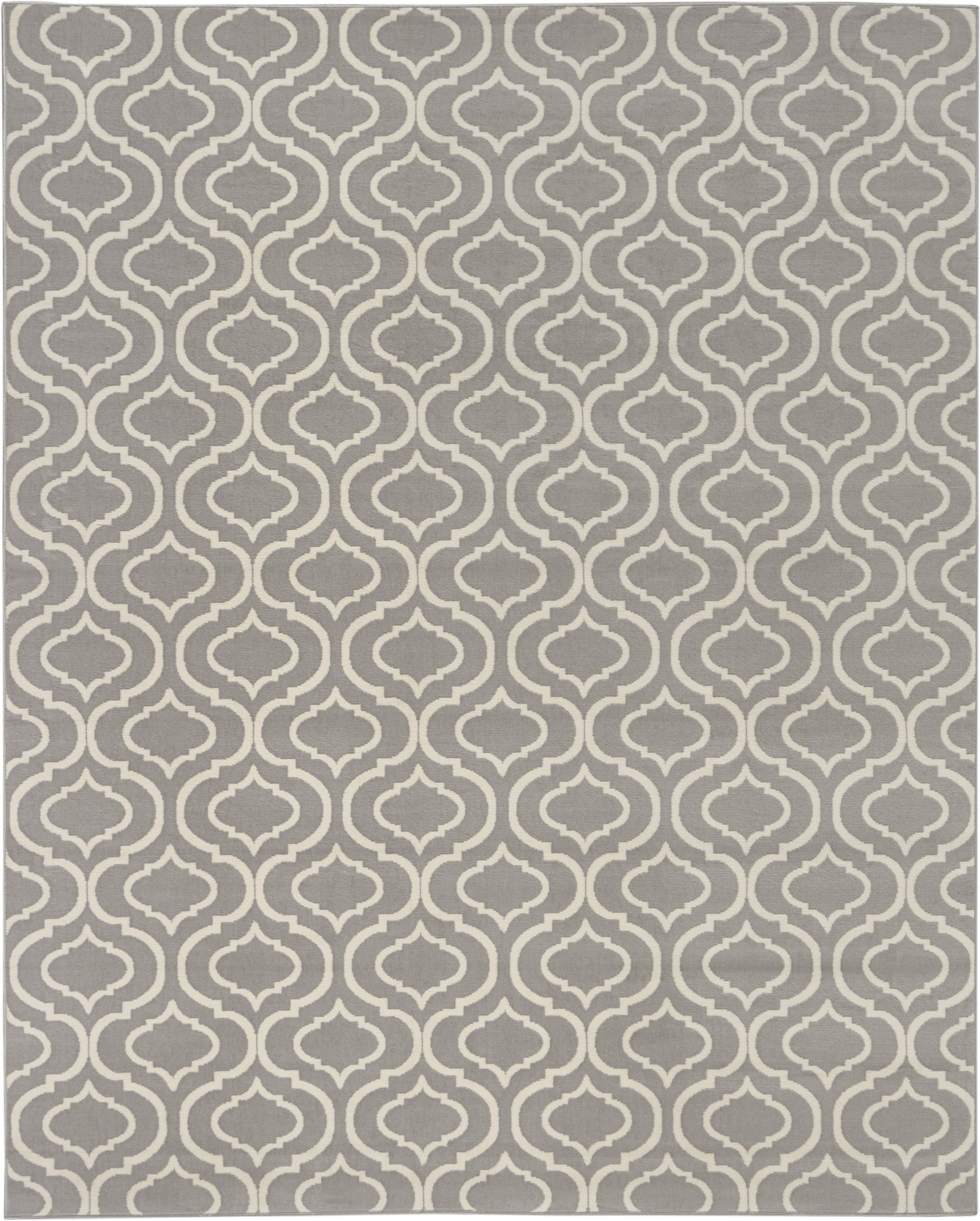 8' x 10' Gray Moroccan Power Loom Area Rug
