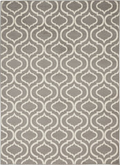 4' x 6' Gray Moroccan Power Loom Area Rug