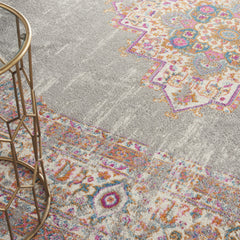 12' x 15' Blue Moroccan Power Loom Distressed Area Rug