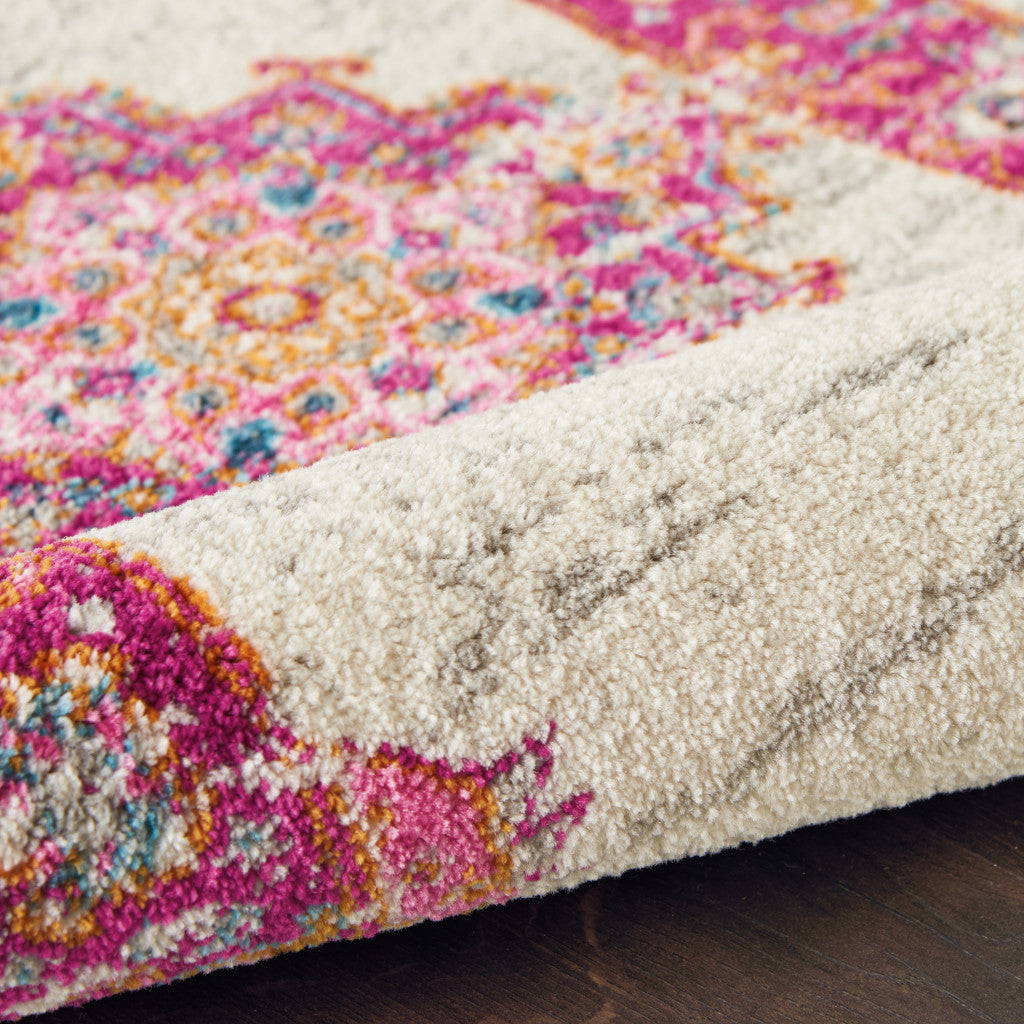 10' x 14' Blue Moroccan Power Loom Distressed Area Rug