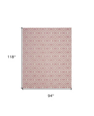 8' x 10' Gray Moroccan Power Loom Area Rug