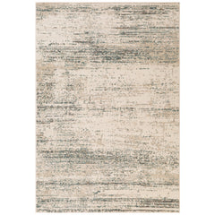 10' x 14' Ivory Striped Power Loom Area Rug