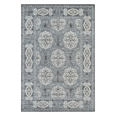 5' x 7' Blue Medallion Power Loom Area Rug