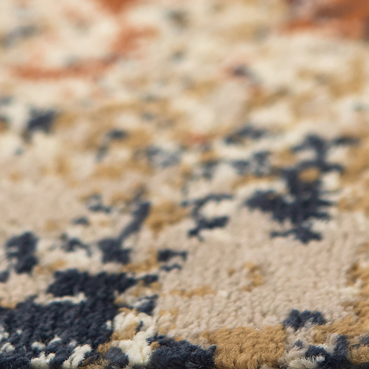 5' x 7' Orange Abstract Power Loom Area Rug
