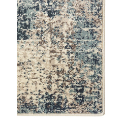 2' x 3' Blue Abstract Power Loom Area Rug
