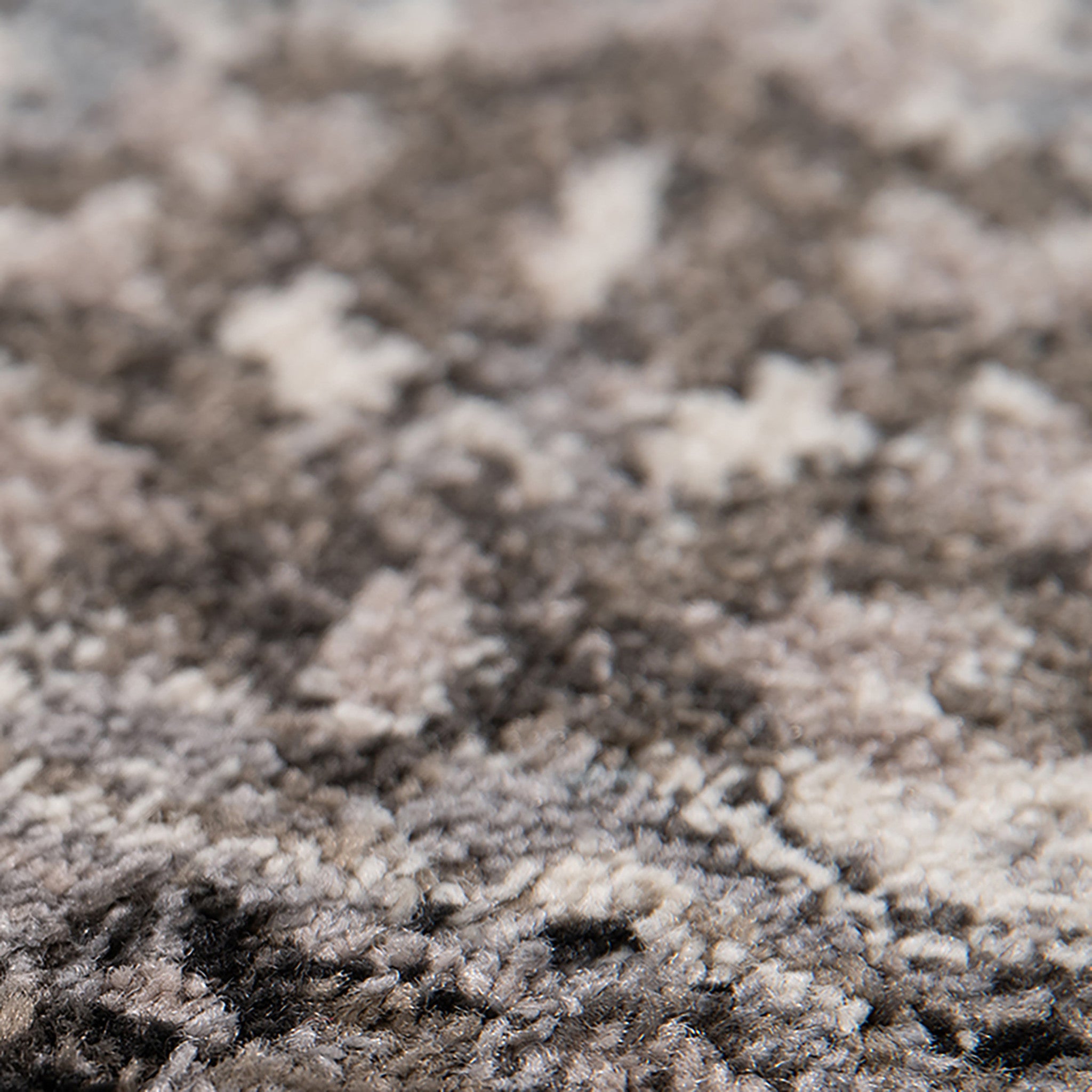 6' Black Round Floral Power Loom Area Rug