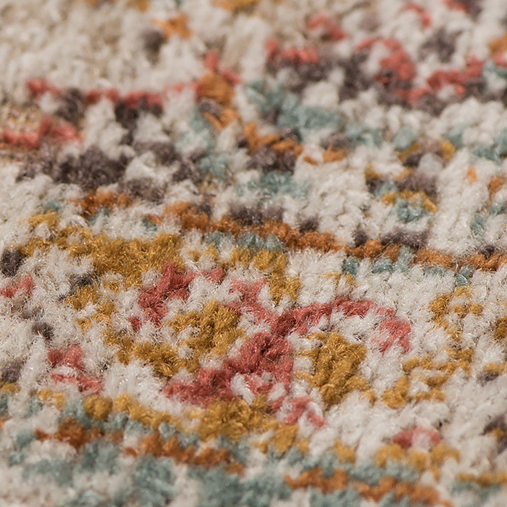 10' x 14' Sea Green Medallion Power Loom Area Rug With Fringe