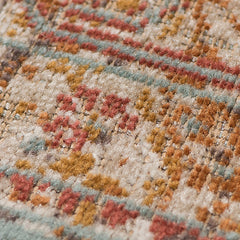 2' x 3' Teal Southwestern Power Loom Area Rug With Fringe