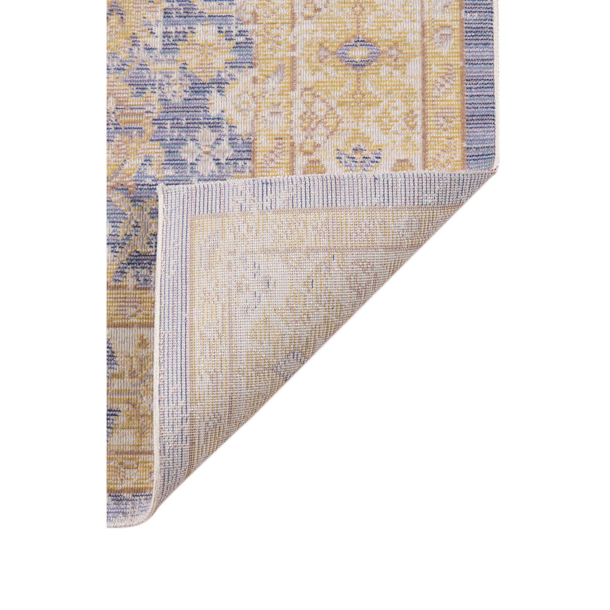 5' x 7' Lavender Blue Floral Power Loom Area Rug