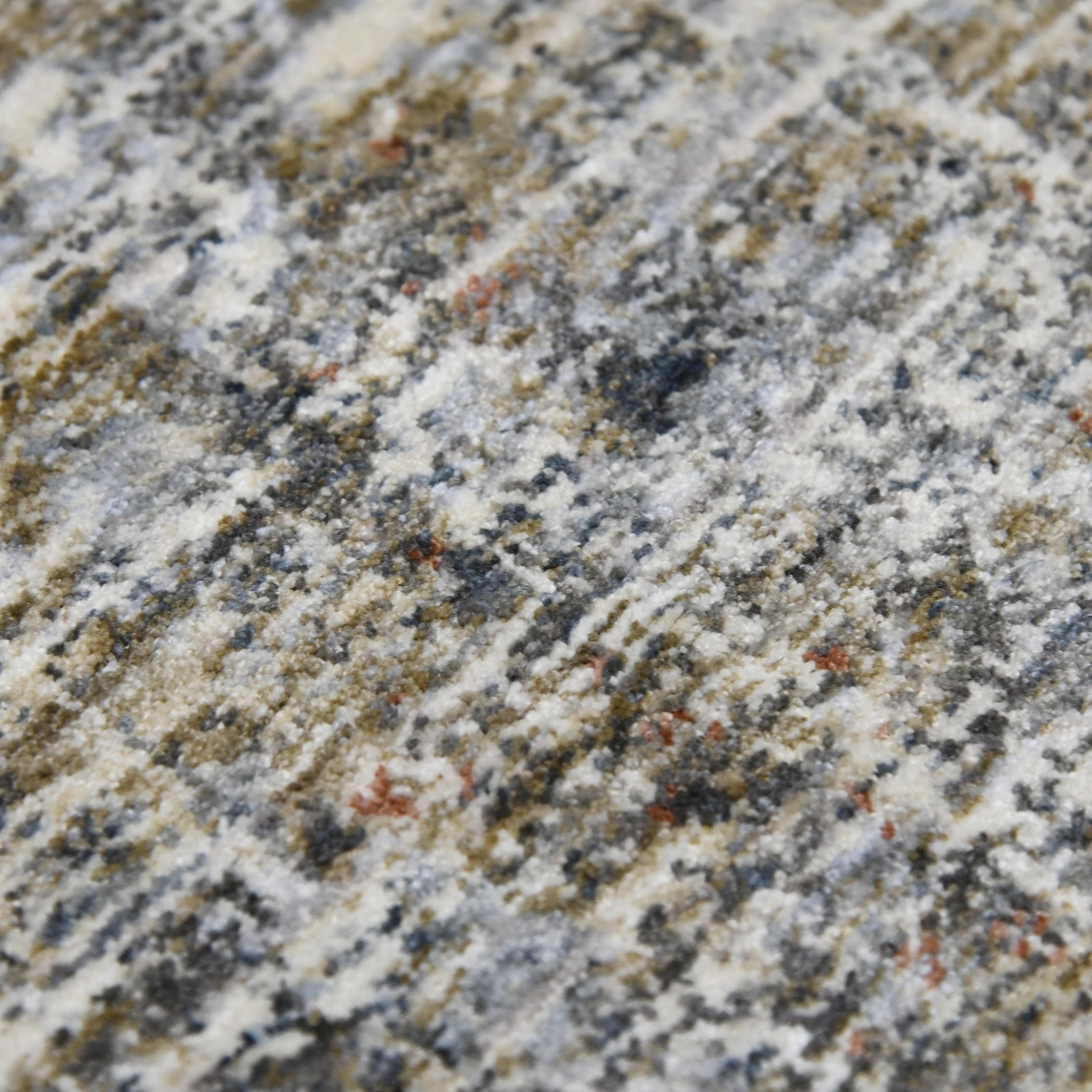 10' x 14' Gray and Orange Abstract Power Loom Area Rug